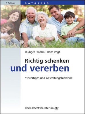 cover image of Richtig schenken und vererben